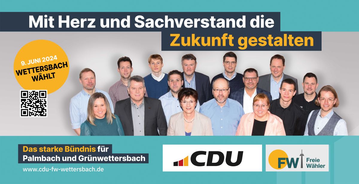 CDU-FW-Wettersbach - Wahl zum Ortschaftsrat 2024
